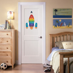 IARTTOP Rocket-shaped wooden sign uses vivid UV printing for lasting color in nurseries.