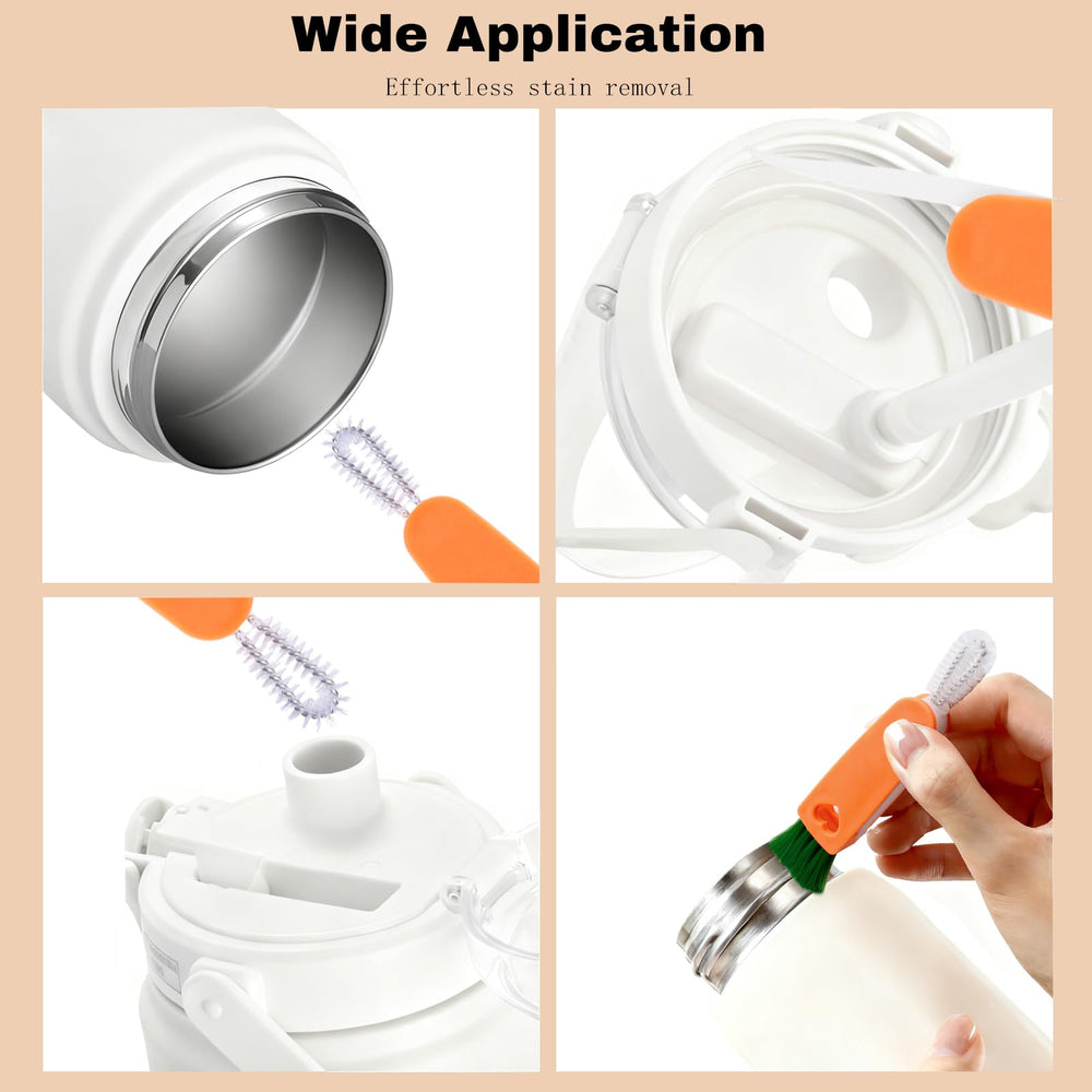 IAXSEE 10mm straw brush cleans wide straws for deep cleaning.