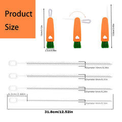 IAXSEE 6mm straw brush ideal for medium cups and deep cleaning.