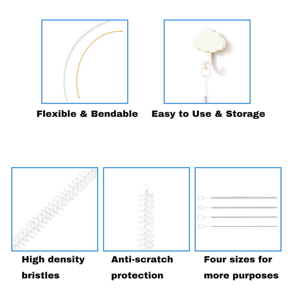 IAXSEE 8mm straw brush handles larger straws and tumblers.