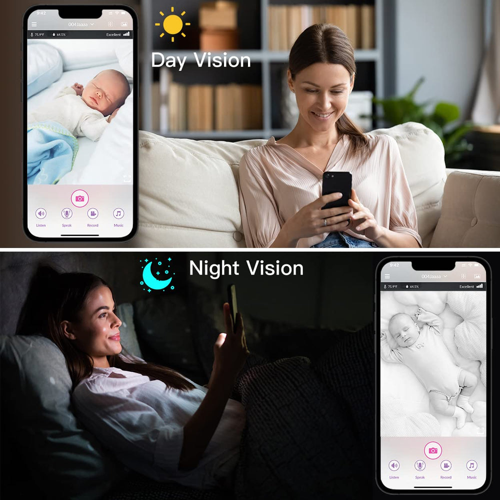 iBaby M2C two-way audio enables remote reassurance