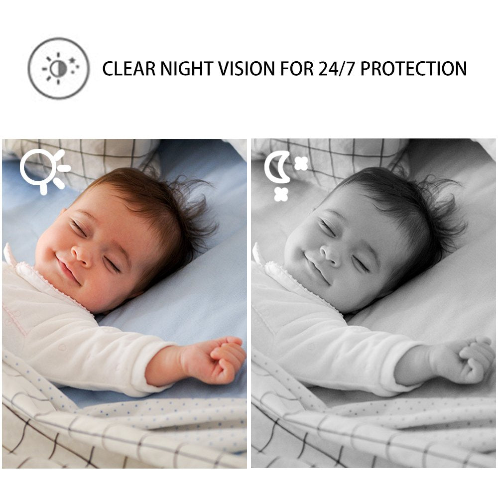 iBaby M7 temperature and humidity sensors monitor nursery conditions