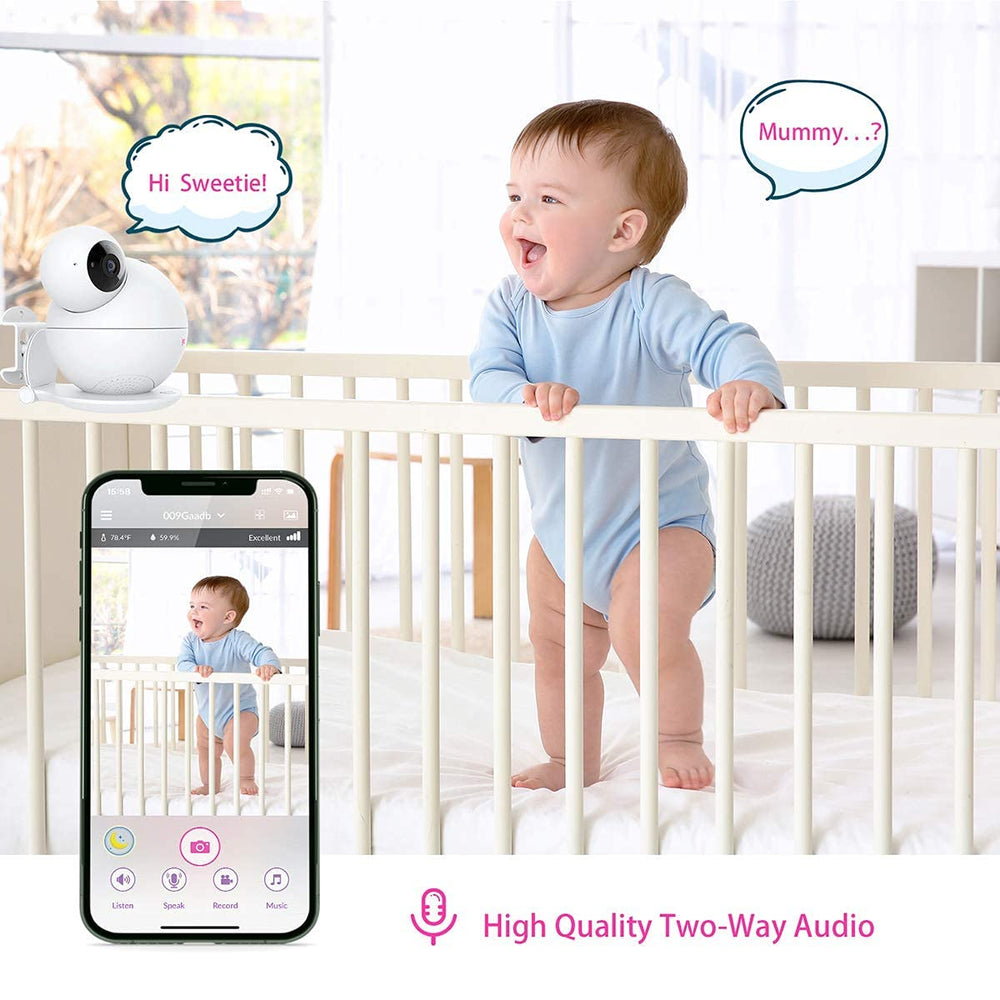 iBaby M8 temperature and humidity alerts help nursery comfort
