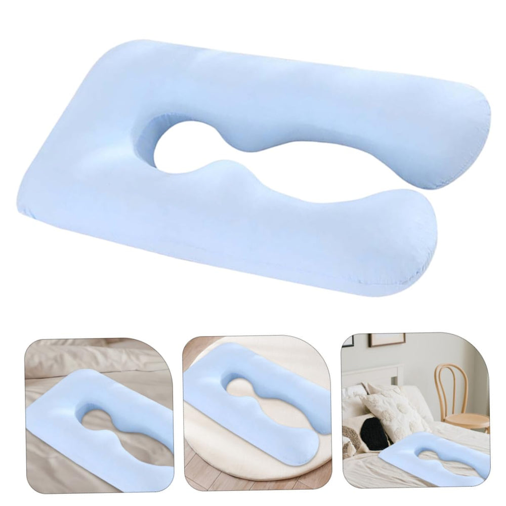 ibasenice sky-blue pillow case enhances bedroom ambiance and support