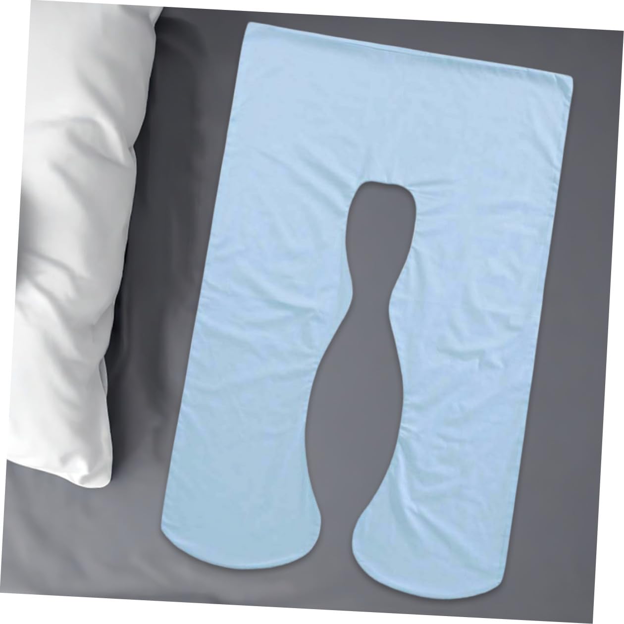 ibasenice sky-blue pillow case adds vibrant decor to your bedding