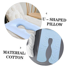 ibasenice U-shape pillow case fits most U-shape pillows for versatile use