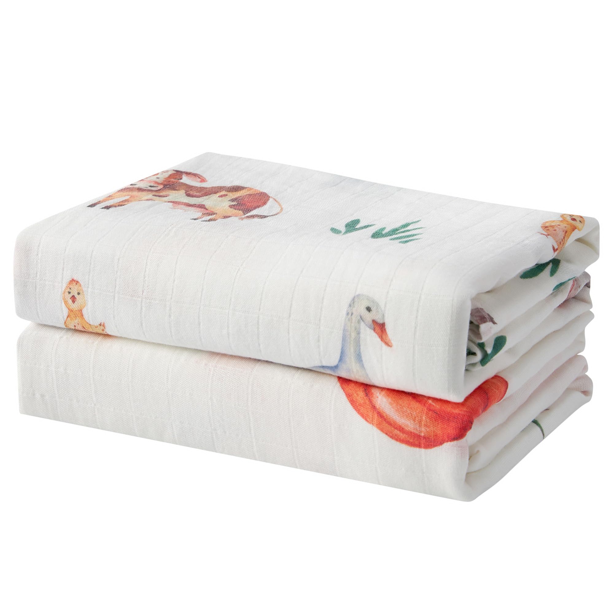 IBESTOPIA barnyard buddies swaddle for cozy, breathable newborn comfort