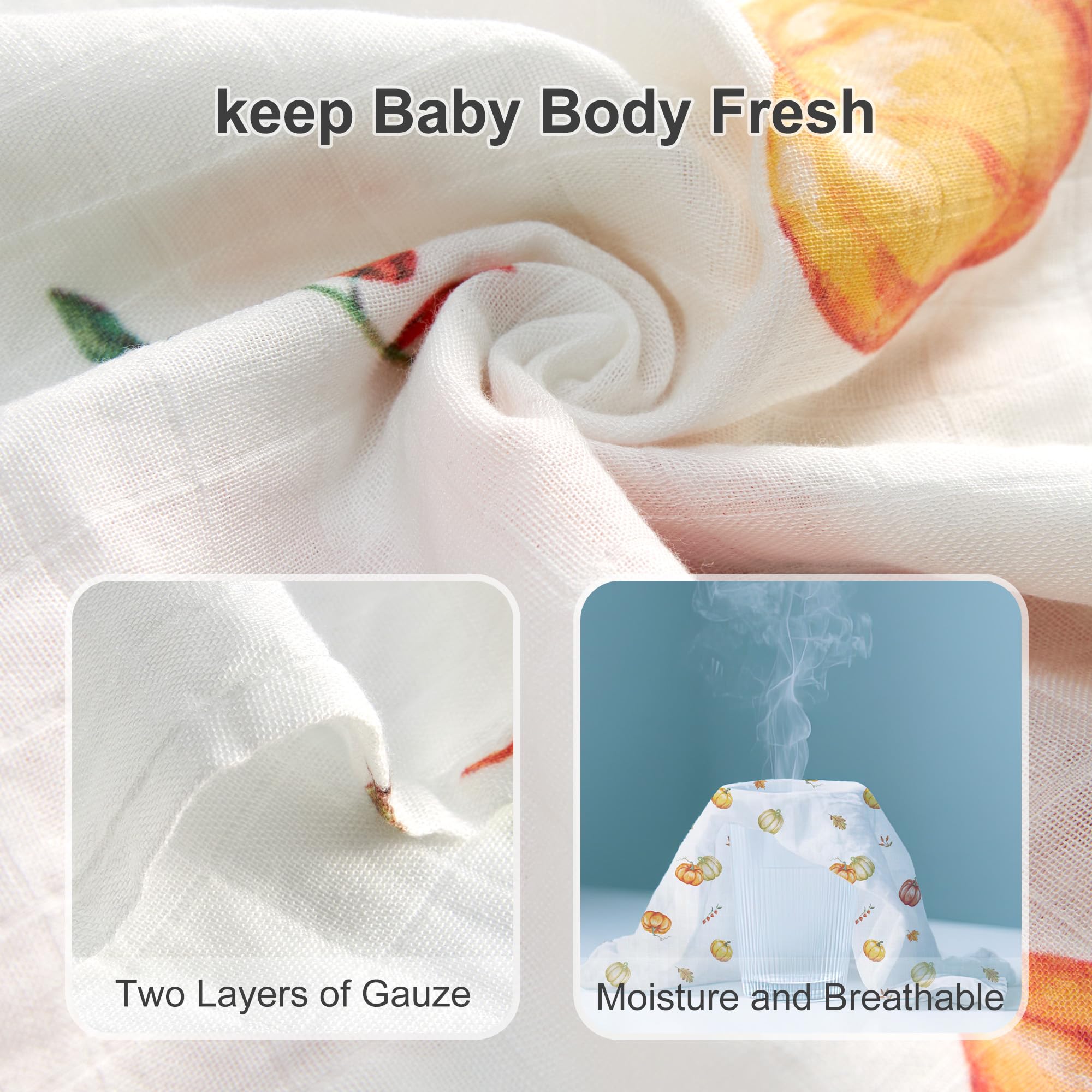 IBESTOPIA fall farm scene swaddle keeps baby comfy during day trips