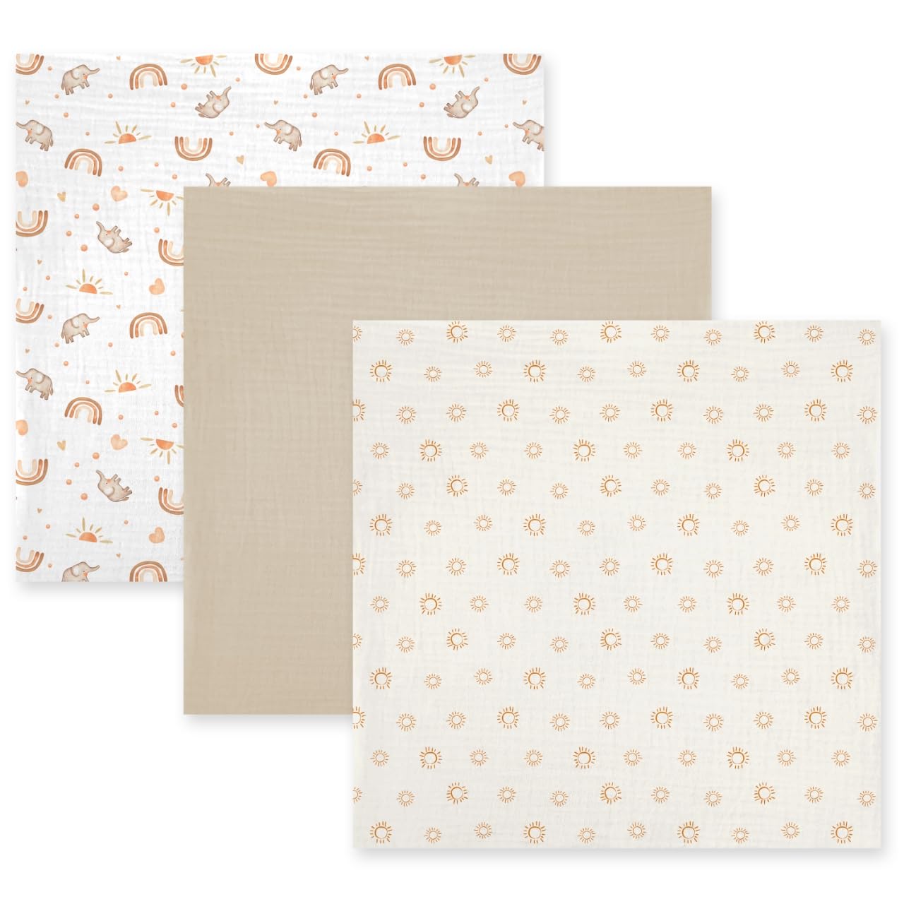 IBESTOPIA oversized 47x47 swaddle highlights generous fabric for easy swaddling
