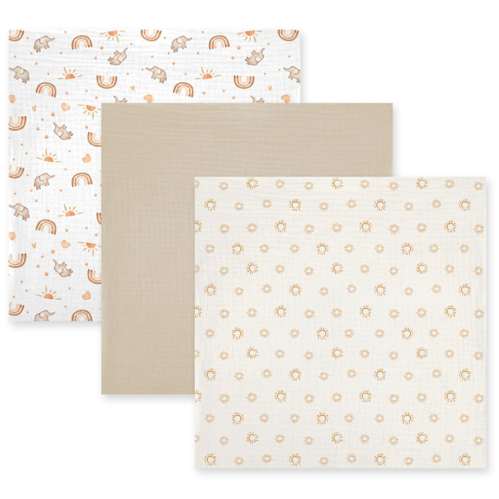IBESTOPIA oversized 47x47 swaddle highlights generous fabric for easy swaddling