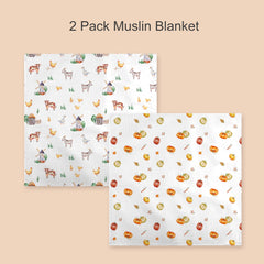 IBESTOPIA pumpkin patch swaddle with soft, temperature-friendly coverage