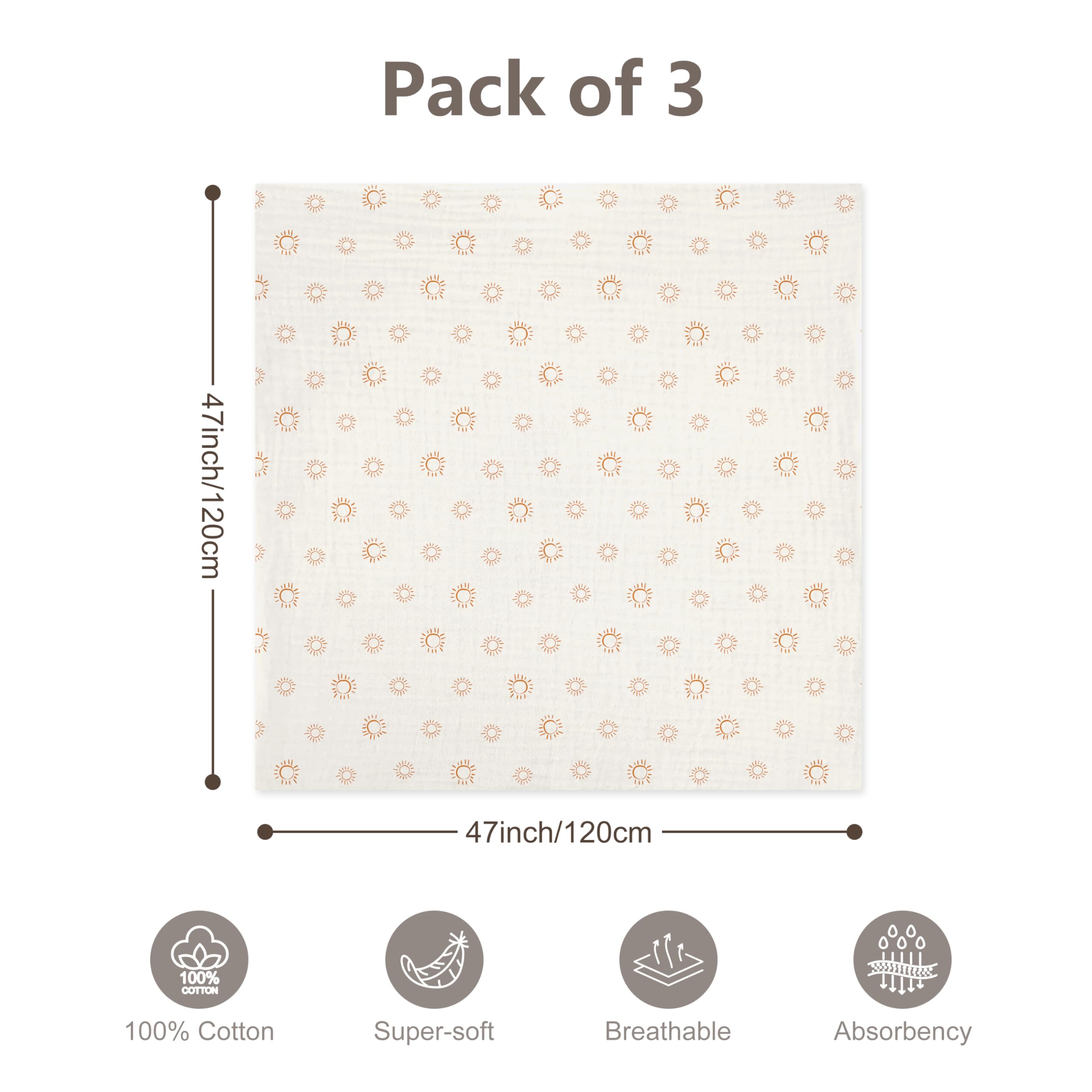 IBESTOPIA unisex nursery colorways demonstrate versatile giftable blankets for any baby
