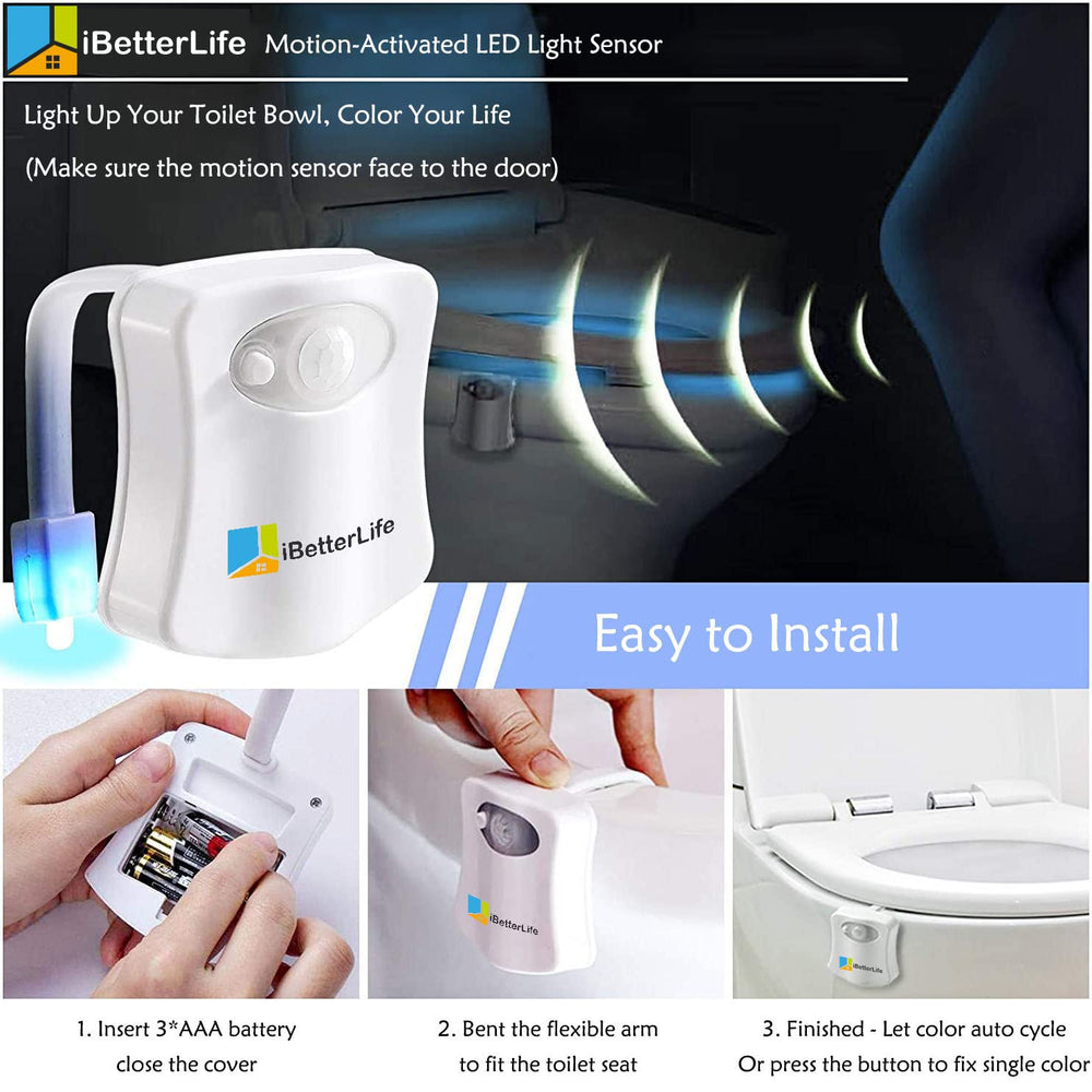 Easy installation on any toilet with no tools required.