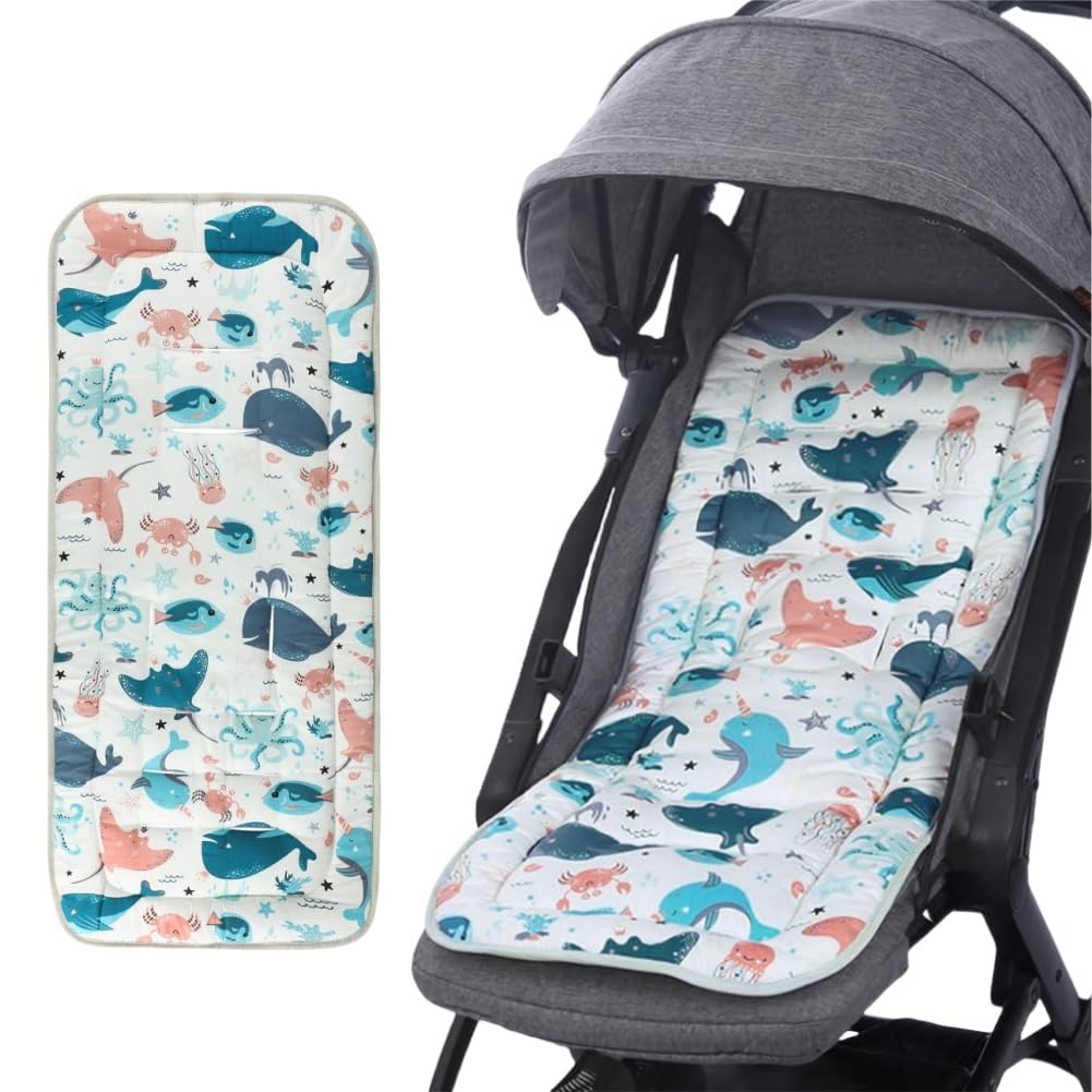 Ibluelover stroller seat liner all-season use for year-round comfort.
