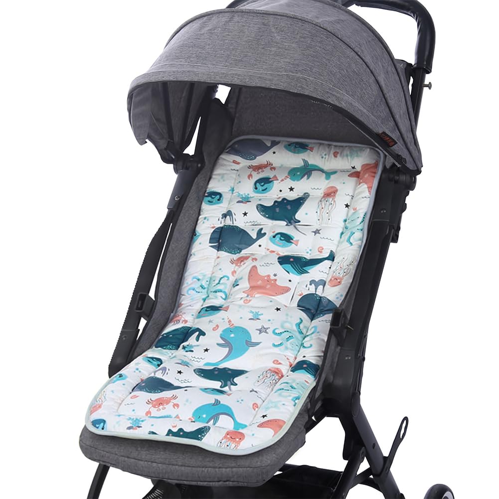 Ibluelover stroller seat liner comfort: soft cotton for a gentle ride.