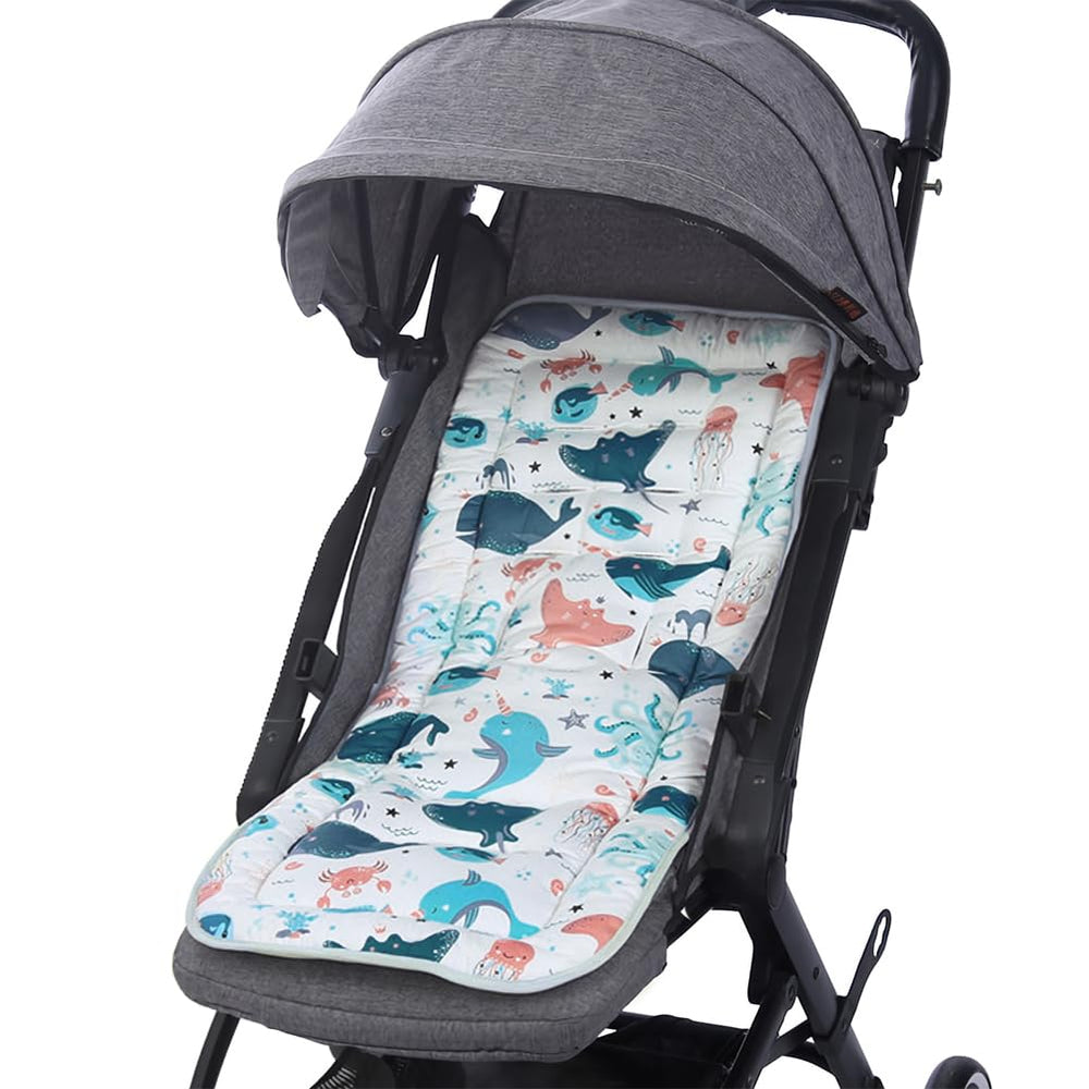 Ibluelover stroller seat liner comfort: soft cotton for a gentle ride.