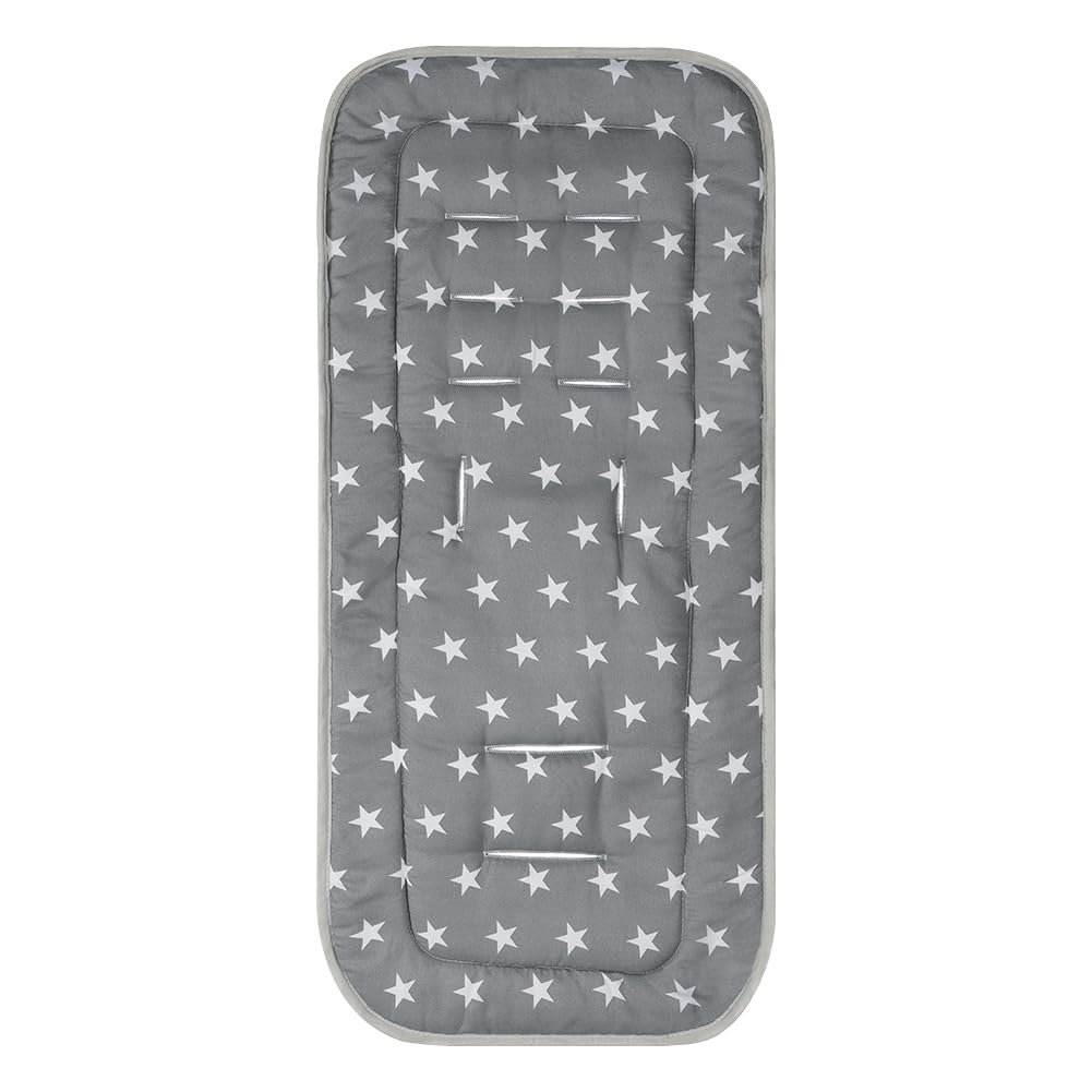 Ibluelover stroller seat liner inner padding provides gentle support on long trips.