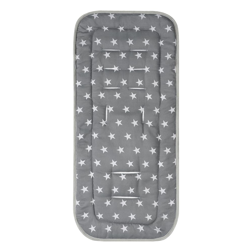 Ibluelover stroller seat liner inner padding provides gentle support on long trips.