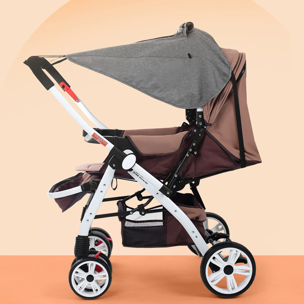 Ibluelover stroller shade in waterproof fabric blocks glare and splashes