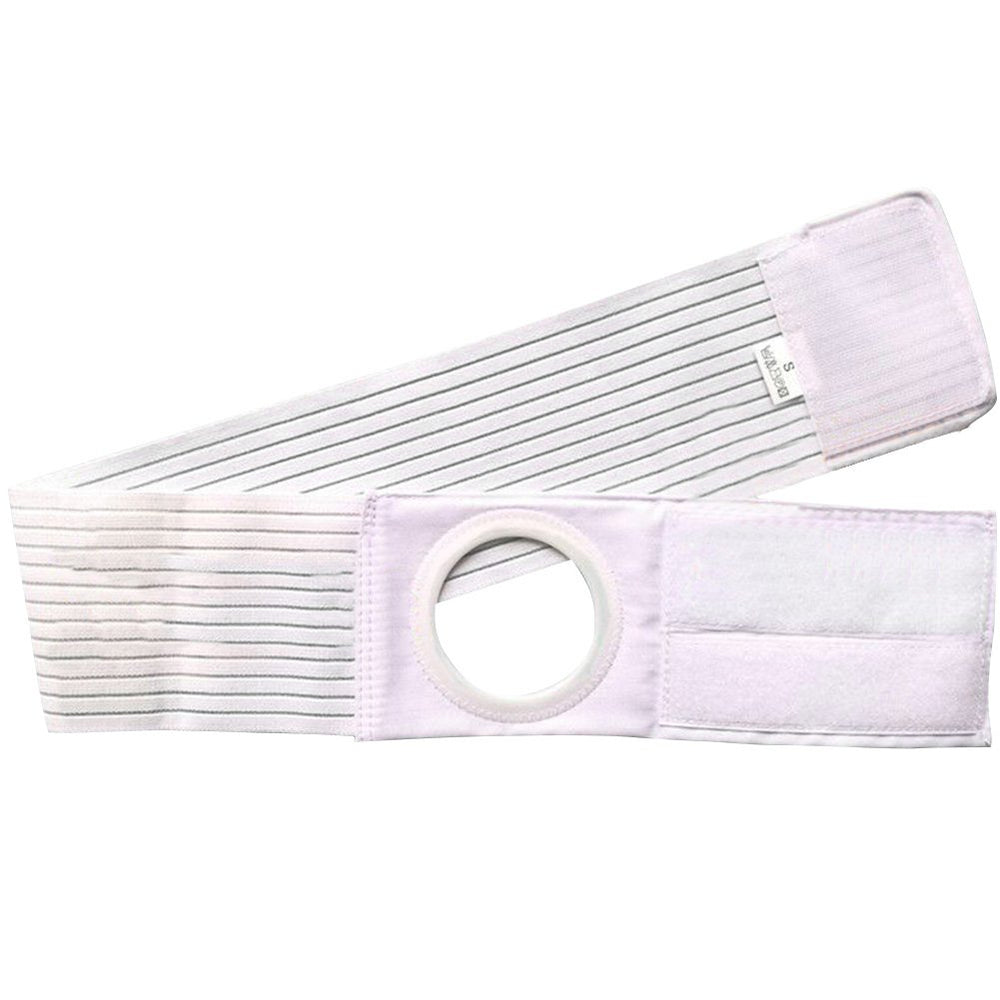 Ibnotuiy ostomy support belt close-up shows flexible, breathable fabric for comfortable day-long wear.