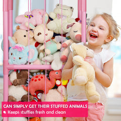 Ibnotuiy stuffed animal zoo dimensions 19.3 by 13 by 56.6 inches fit for corners