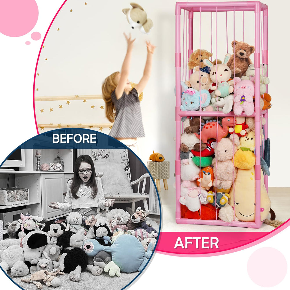 Ibnotuiy PVC construction provides sturdy storage in playrooms