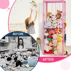 Ibnotuiy PVC construction provides sturdy storage in playrooms