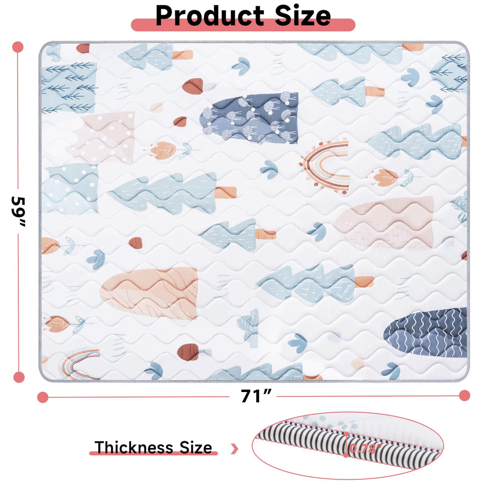 IBVIVIC baby play mat close up of soft edges for safer playtime