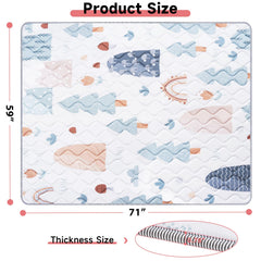 IBVIVIC baby play mat close up of soft edges for safer playtime