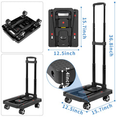 IBVIVIC car seat cart with 360-degree wheels for smooth navigation