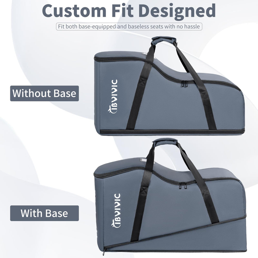 Close-up of 900D fabric on IBVIVIC car seat travel bag