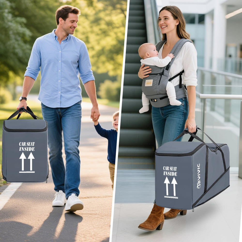 Padded handle on IBVIVIC car seat travel bag for comfortable carry