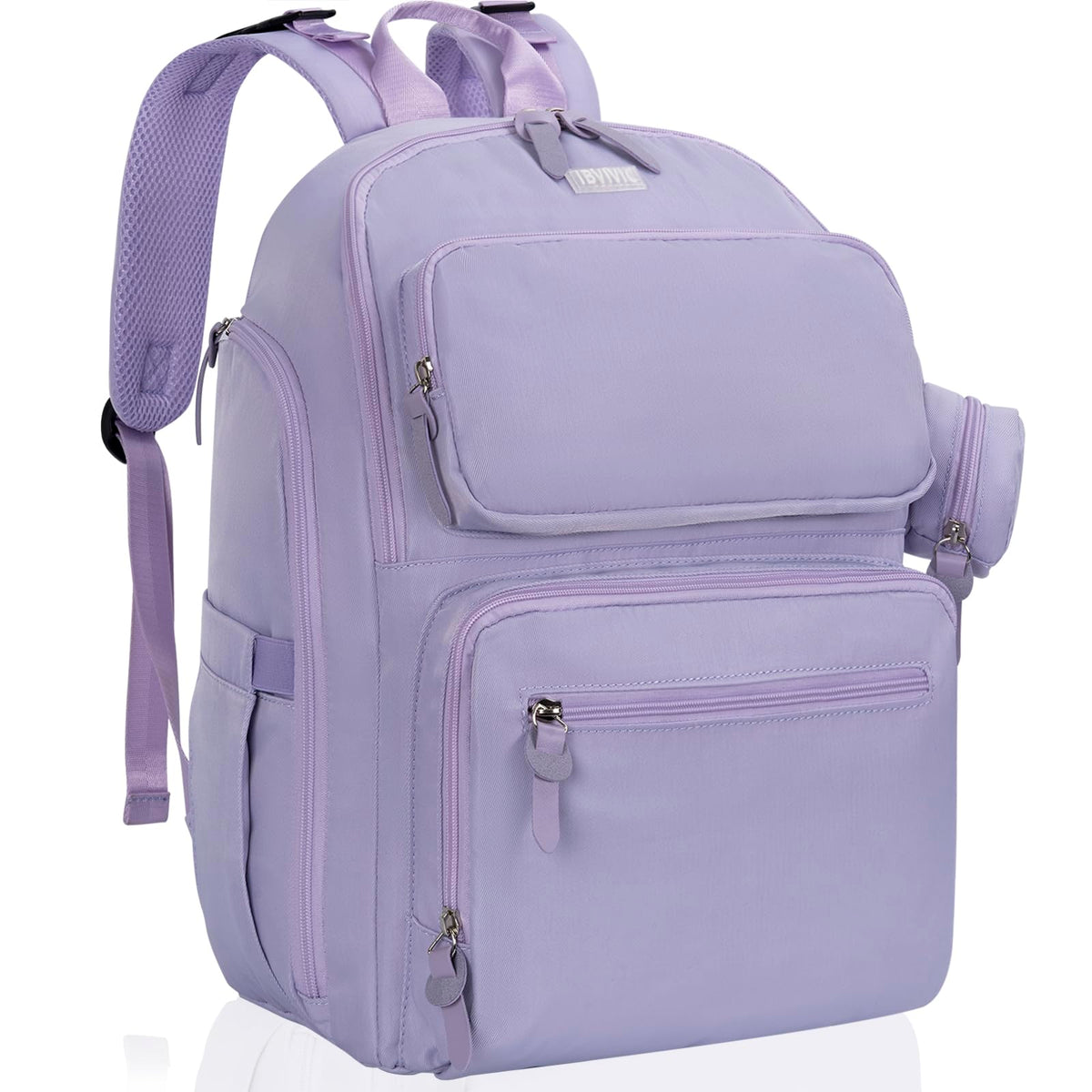 IBVIVIC diaper bag front view showing generous capacity for daily essentials.