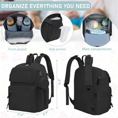 IBVIVIC diaper bag laptop pocket keeps devices safe while parenting trips.