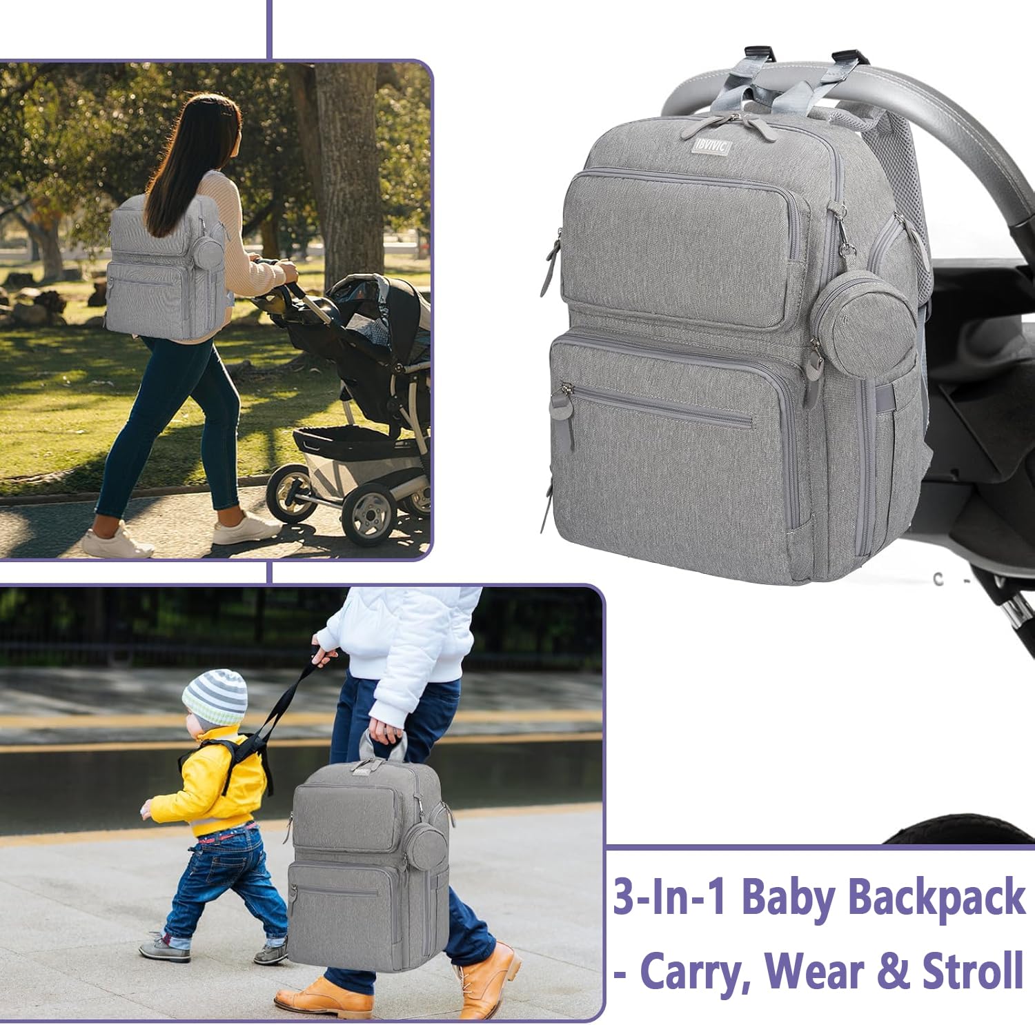 IBVIVIC wide-opening design helps fast outfit changes.