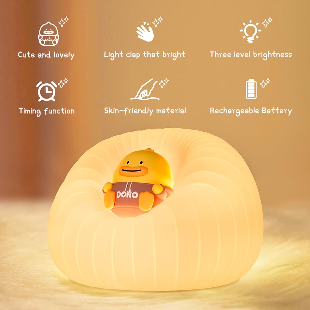 ICARER FAMILY rechargeable night light offers portable illumination for rooms and trips.
