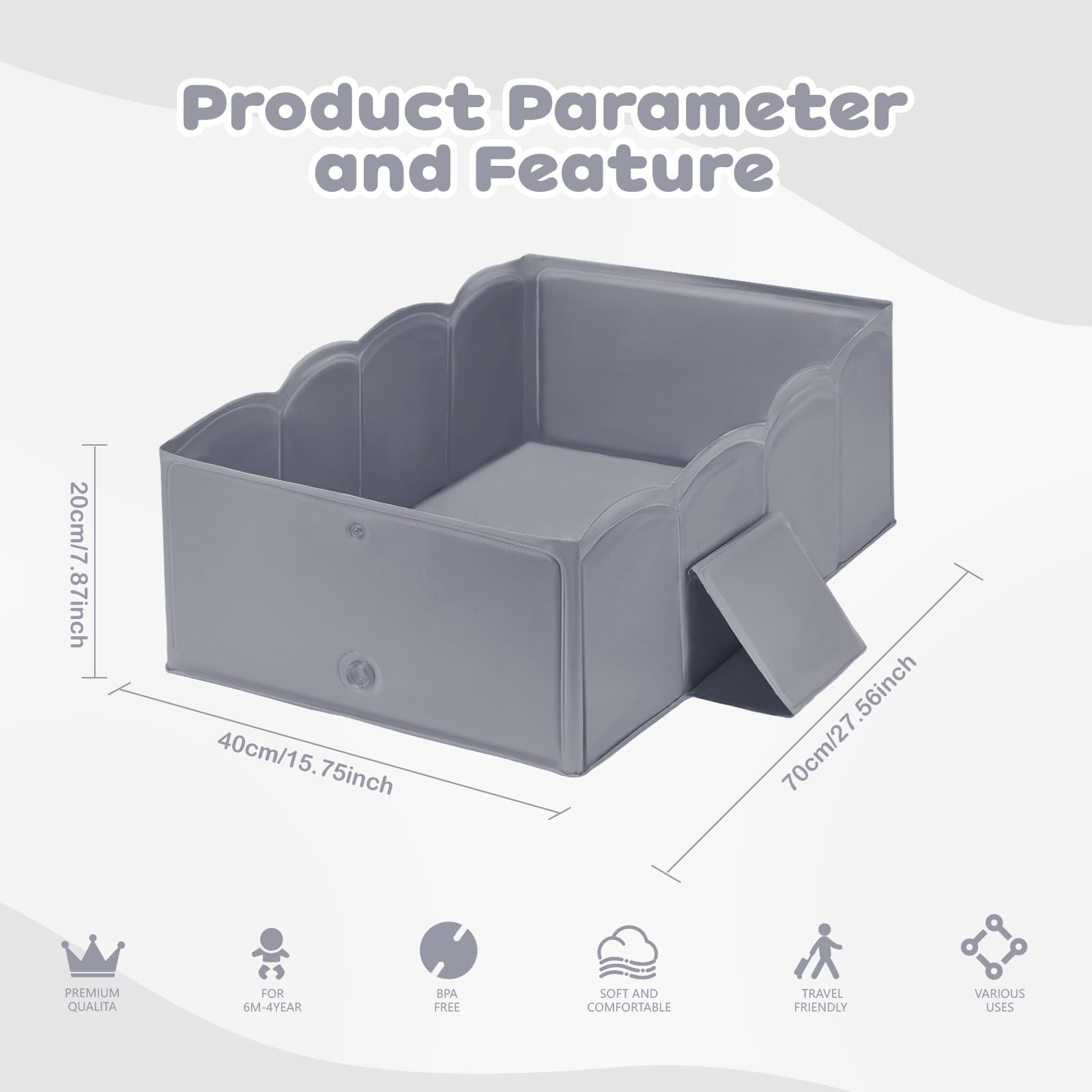 ICECTR easy-clean PVC surface simplifies after-bath maintenance.