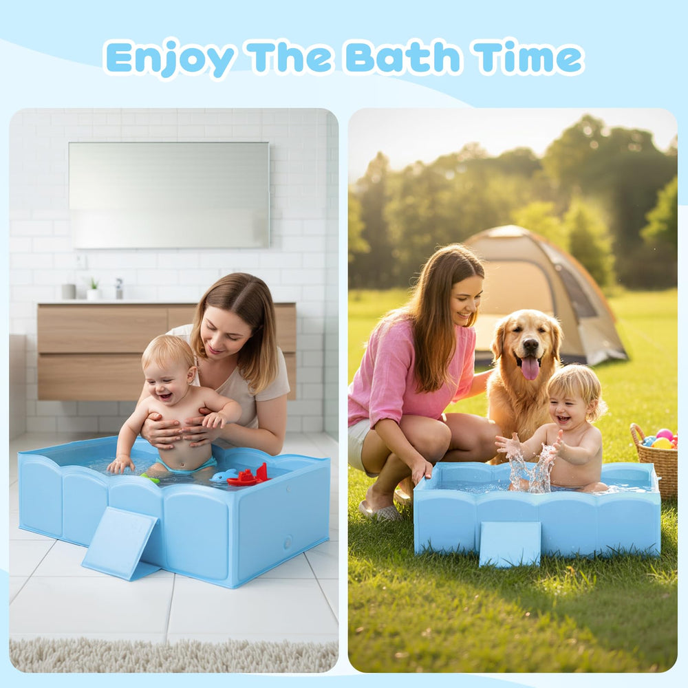 ICECTR outdoor-ready baby bathtub suits outdoor baths and travel days.