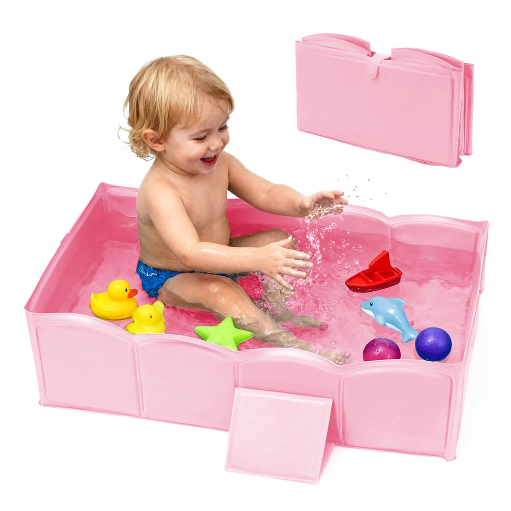 IceCTR collapsible baby bathtub for showers with space-saving design.