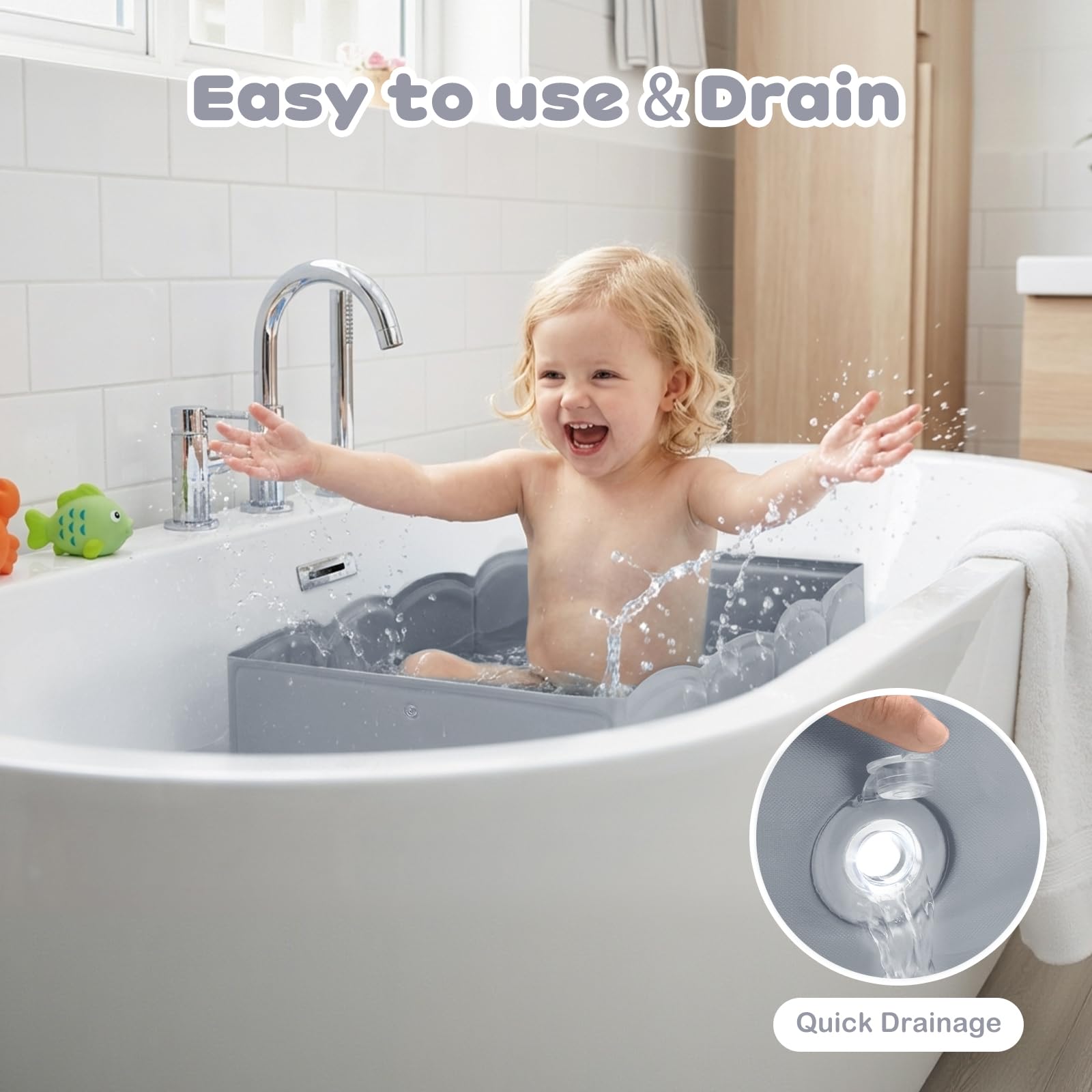 ICECTR waterproof PVC material offers durable, skin-friendly bath sessions.