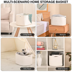 ICERZCZ nursery decor basket adds style while concealing essentials