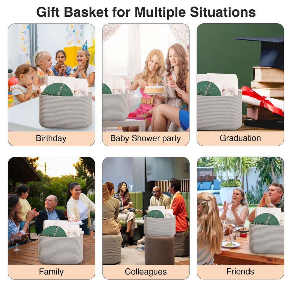 ICERZCZ large 17x13x9.5 inch basket fits toys, clothes, and gifts.