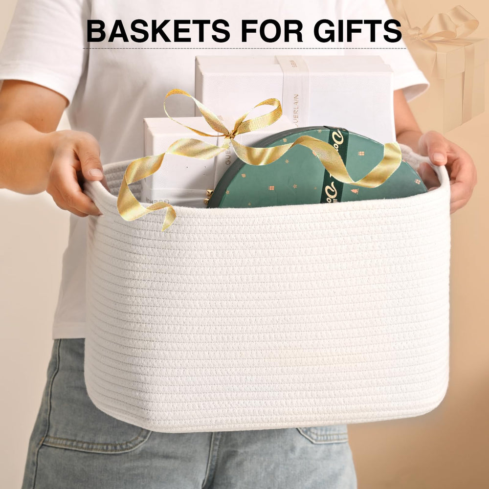 ICERZCZ basket filled with toys to keep living spaces tidy