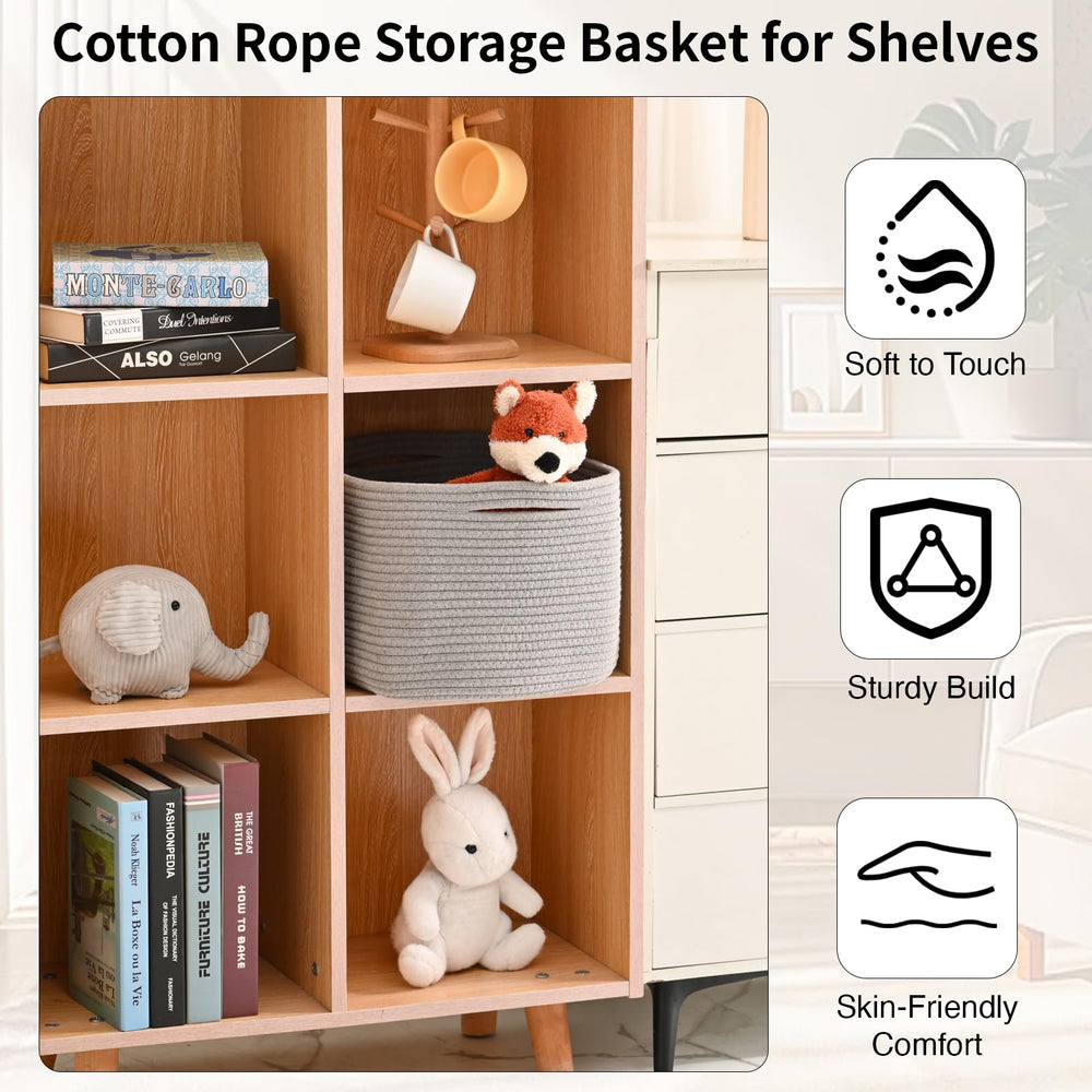 ICERZCZ foldable storage basket demonstrates compact storage when not in use.