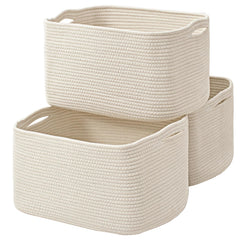 ICERZCZ large storage basket organizing nursery toys and books.