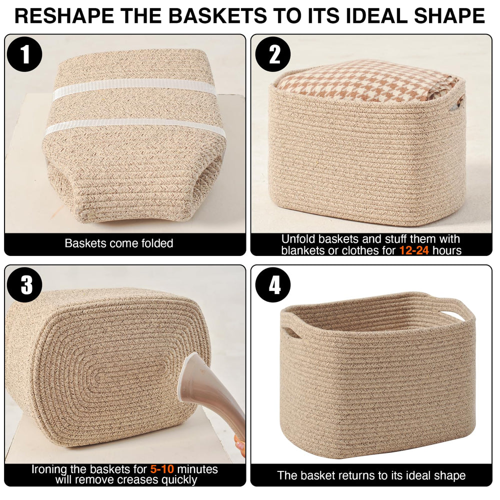 ICERZCZ versatile storage basket for bedroom or office organization.