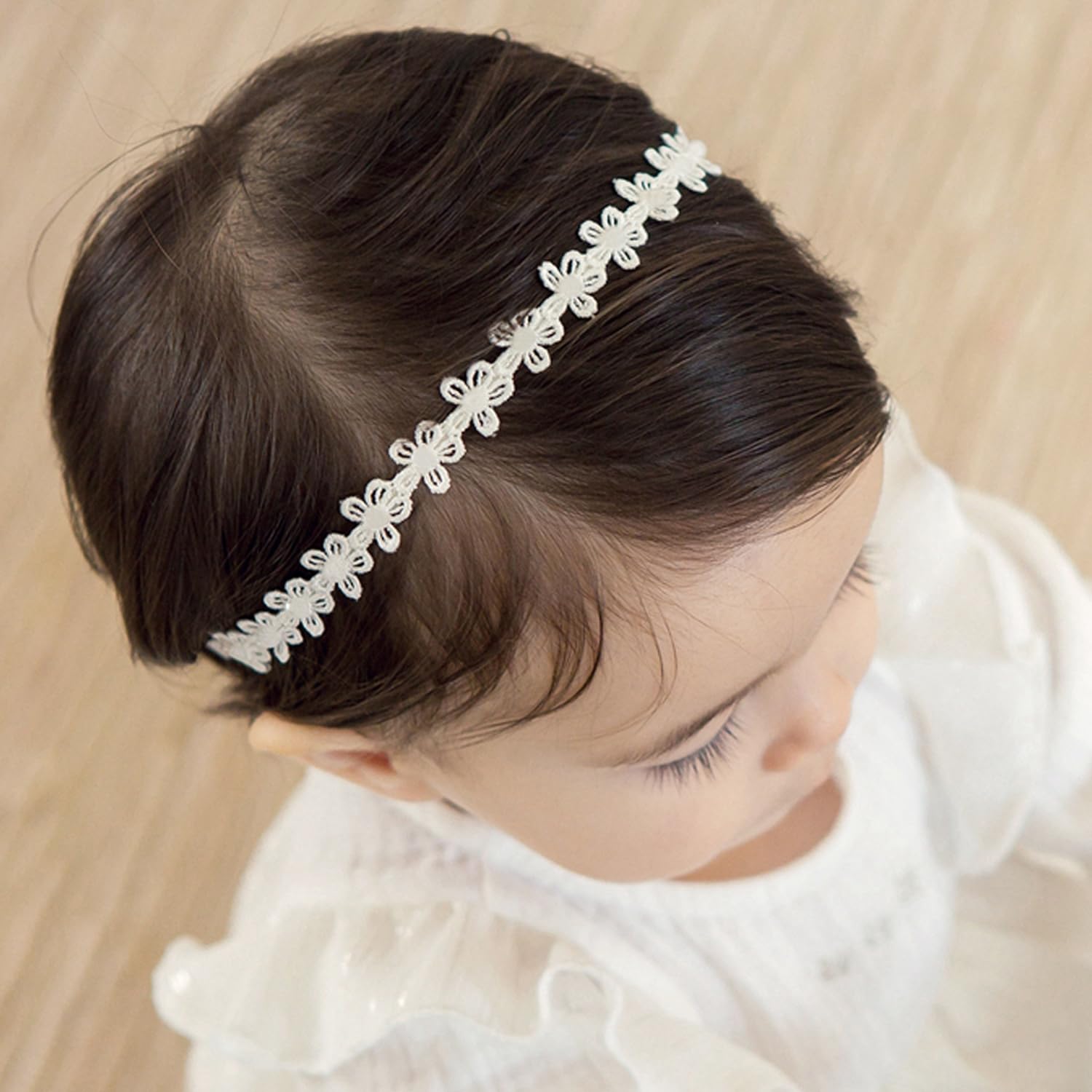 ICKEYOU christening and birthday looks with lace floral details.