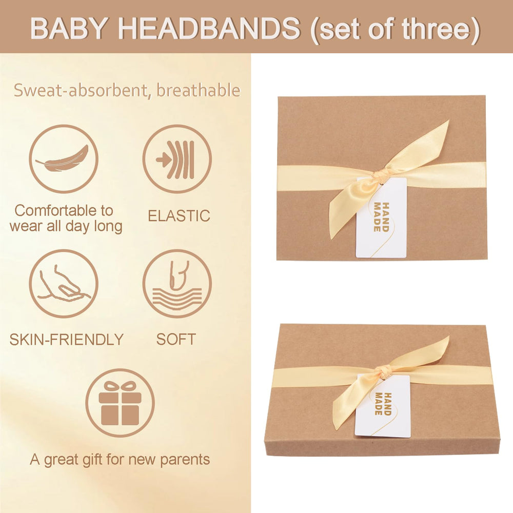ICKEYOU newborn to toddler use image shows non-slip comfortable headband