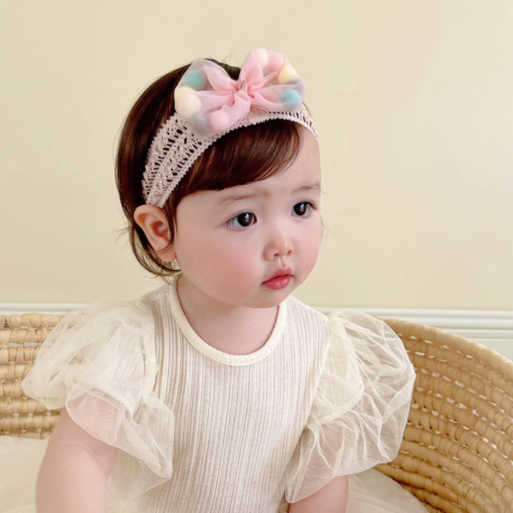 ICKEYOU newborn hairband with bows, gentle on scalp