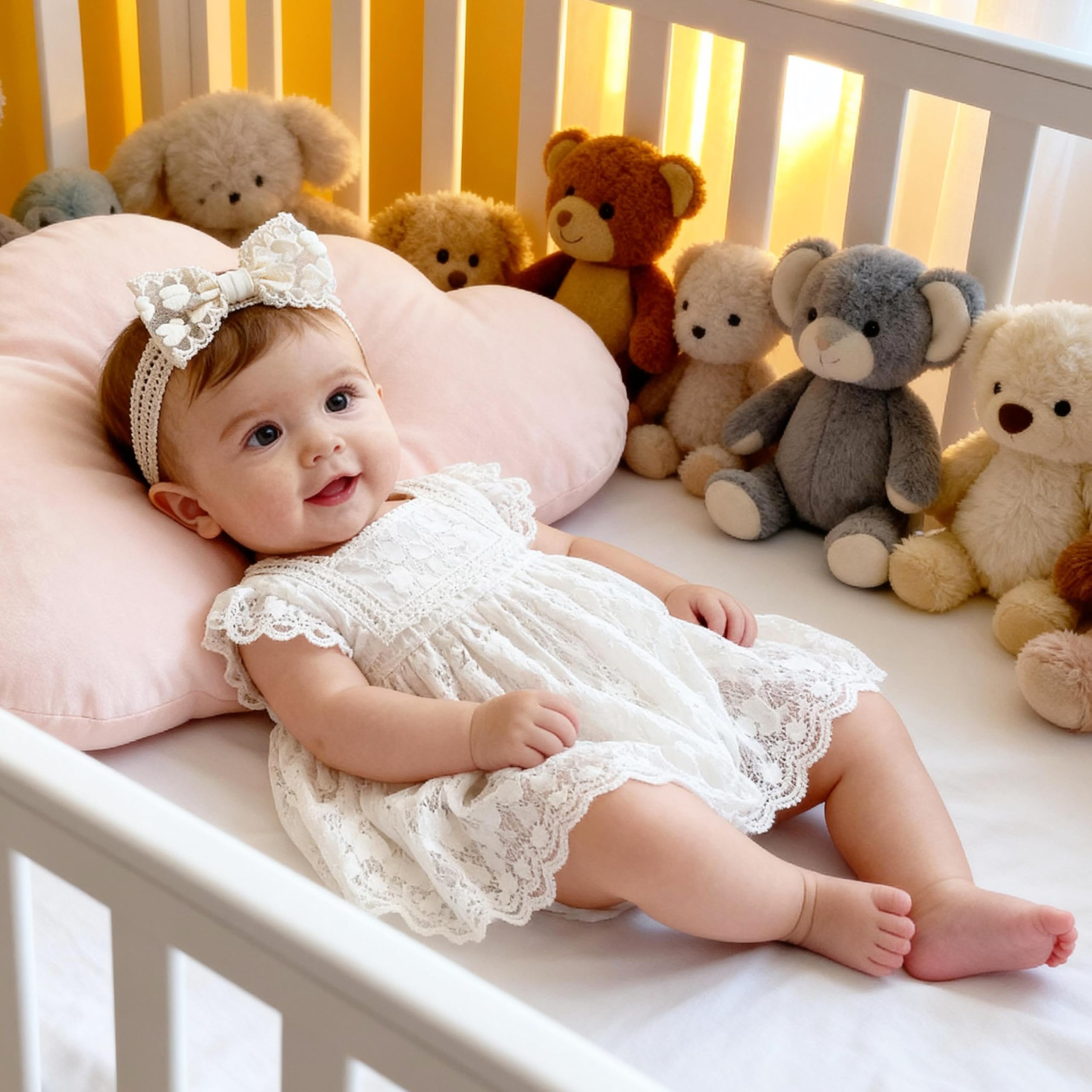icke-you newborn handmade headband; comfortable, non-toxic materials for delicate heads.